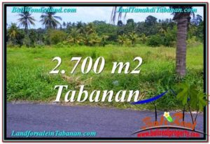 TANAH MURAH di TABANAN BALI 2,700 m2 di Tabanan Kerambitan